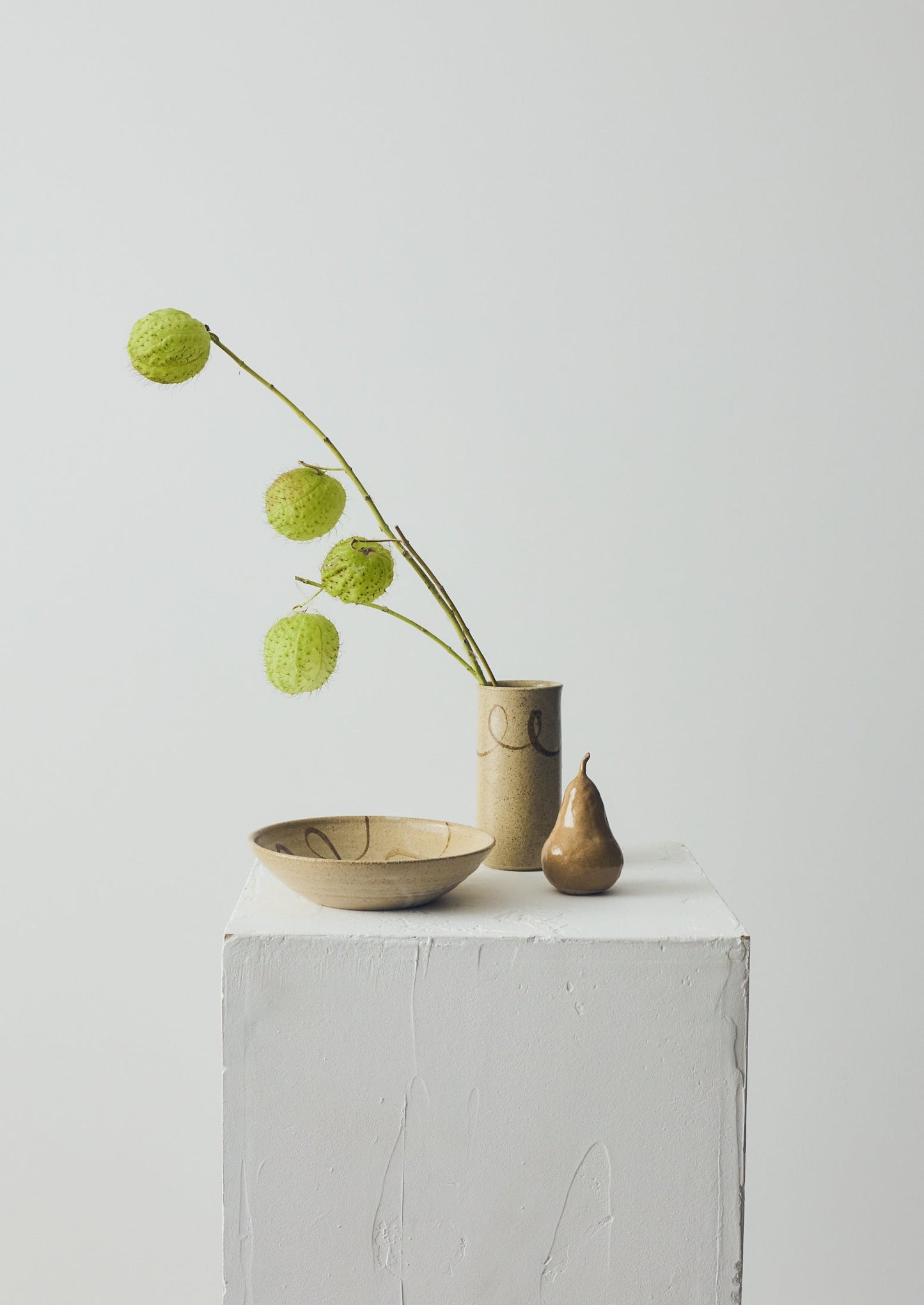 Skye Corewijn Wave Vase | Buff Stone