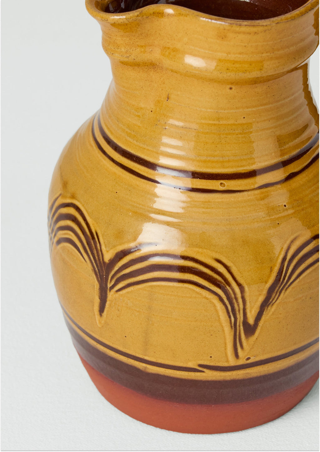 Matt Grimmitt Slipware Jug | Honey/Terracotta