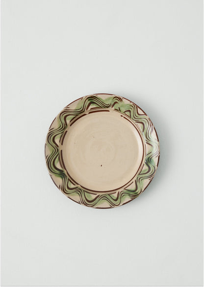 Matt Grimmitt Slipware Plate | Cream/Terracotta
