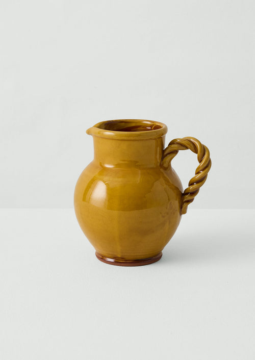 Poterie Barbotine Twisted Pitcher | Honey