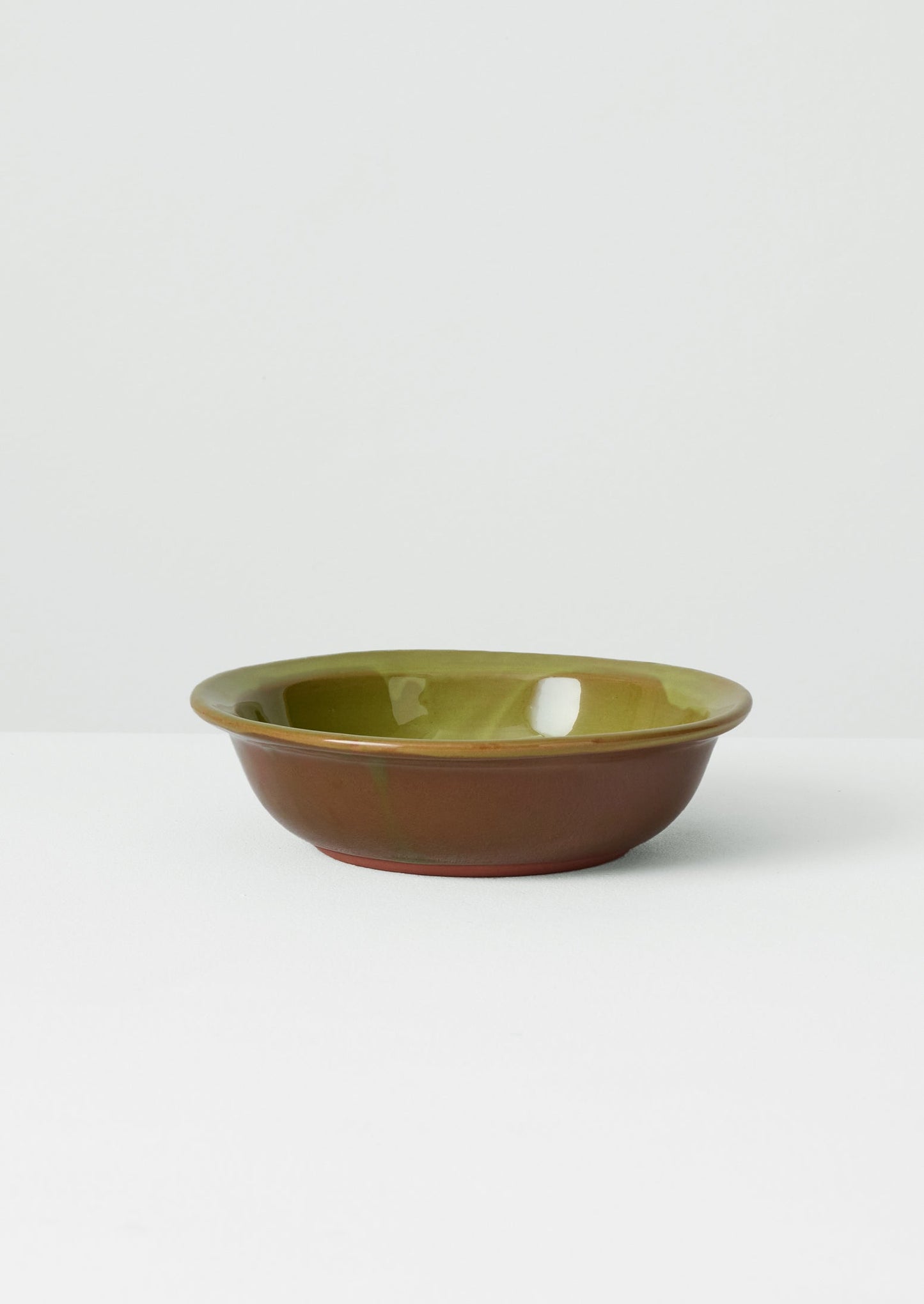 Poterie Barbotine Deep Bowl | Anise/Terracotta