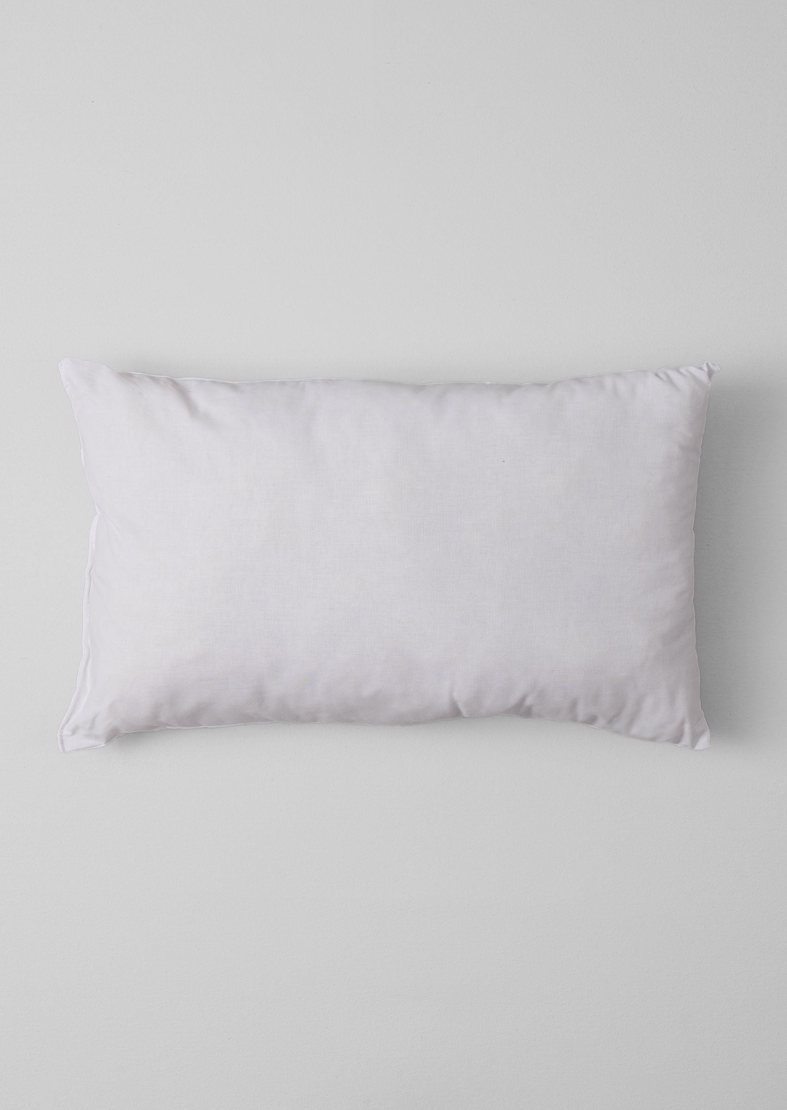 Small Rectangle Wool Cushion Pad | White