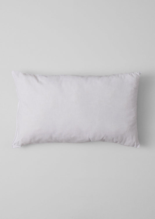 Small Rectangle Wool Cushion Pad | White