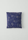 Pomegranate Print Cushion Cover | Indigo Blue/Ecru