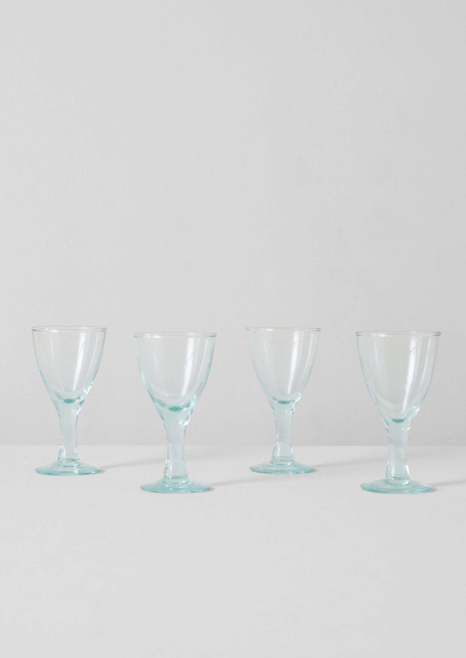 Recycled Bolivian Wine Glasses Set | Clear