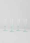Recycled Bolivian Champagne Glasses Set | Clear