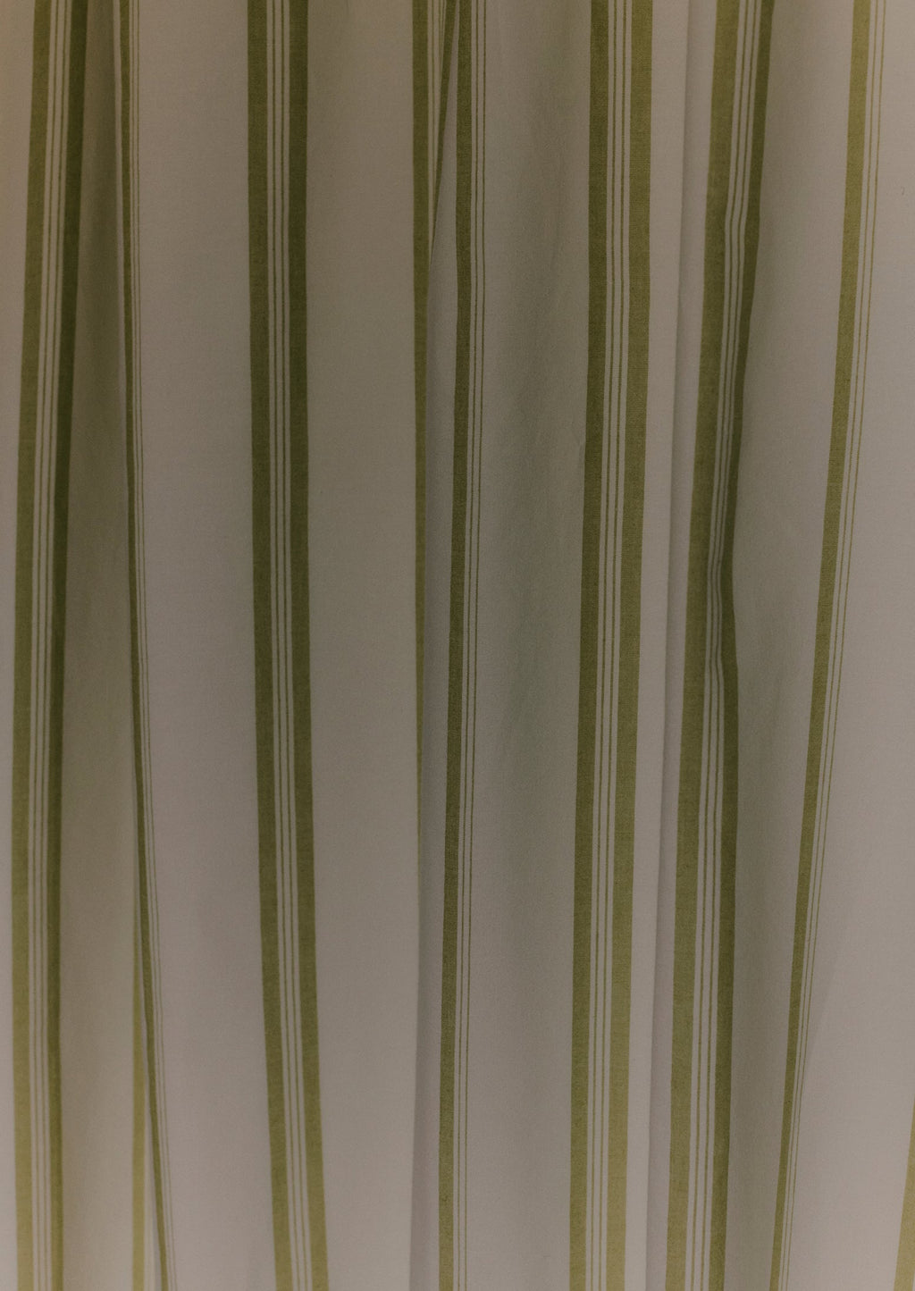 Sail Stripe Shower Curtain | Chalk/Fern