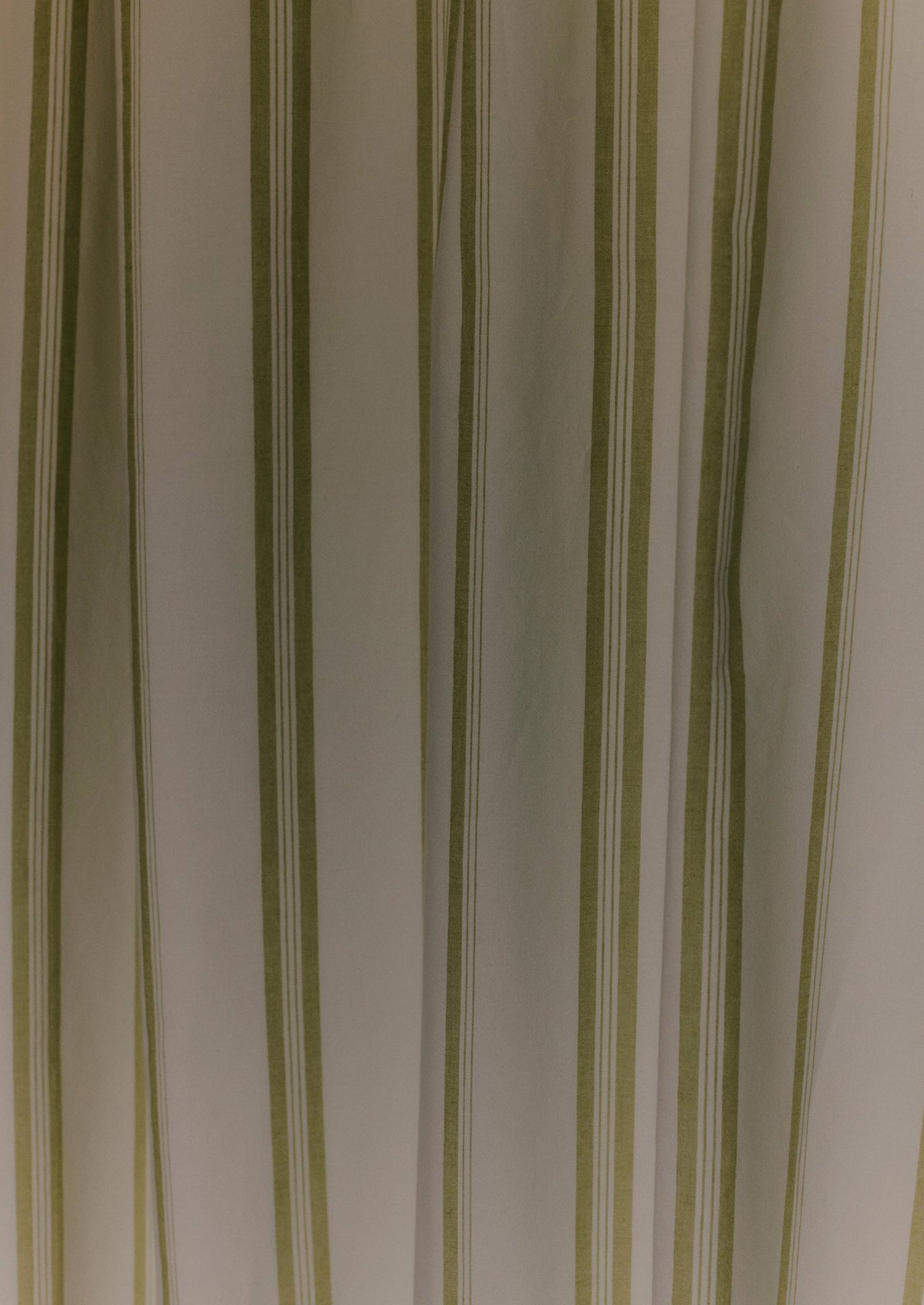Sail Stripe Shower Curtain | Chalk/Fern