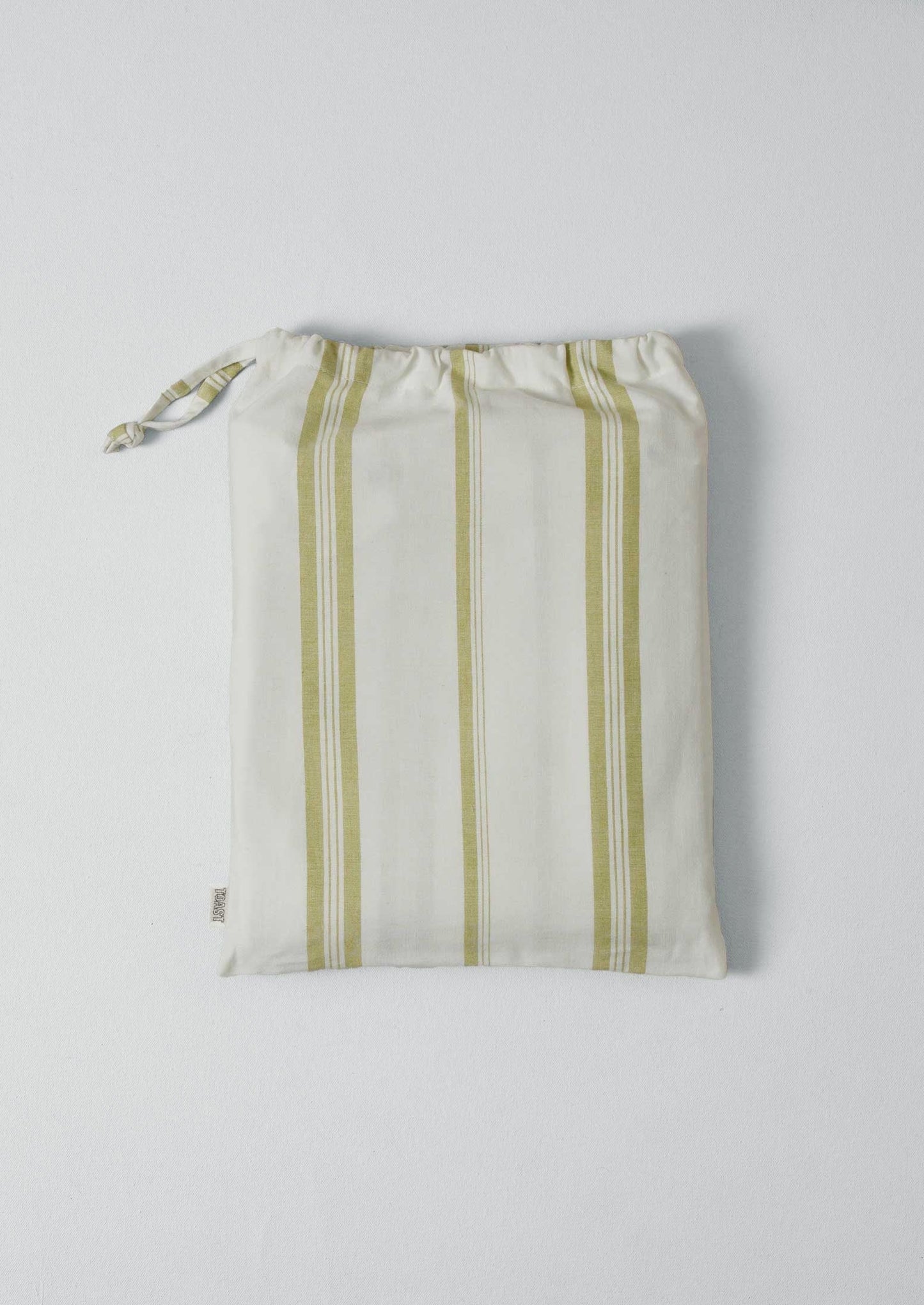 Sail Stripe Shower Curtain | Chalk/Fern