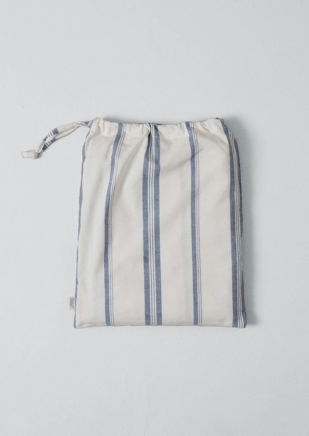 Sail Stripe Shower Curtain | Chalk/Aegean Blue