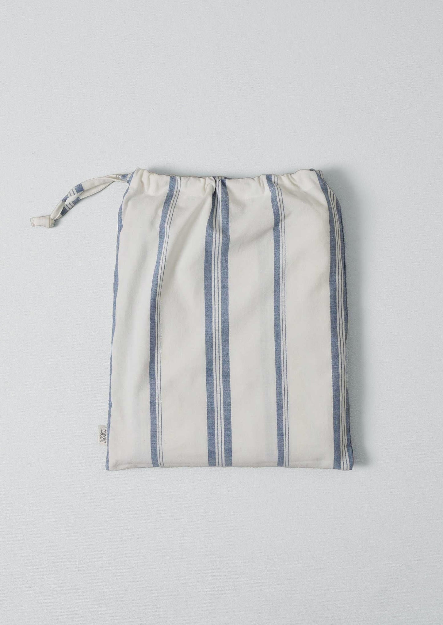 Sail Stripe Shower Curtain | Chalk/Aegean Blue