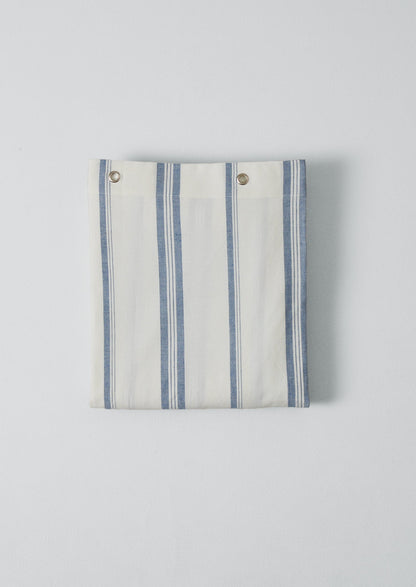 Sail Stripe Shower Curtain | Chalk/Aegean Blue