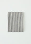 Organic Ticking Stripe Shower Curtain | Ecru/Graphite