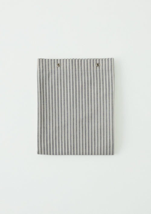 Organic Ticking Stripe Shower Curtain | Ecru/Graphite