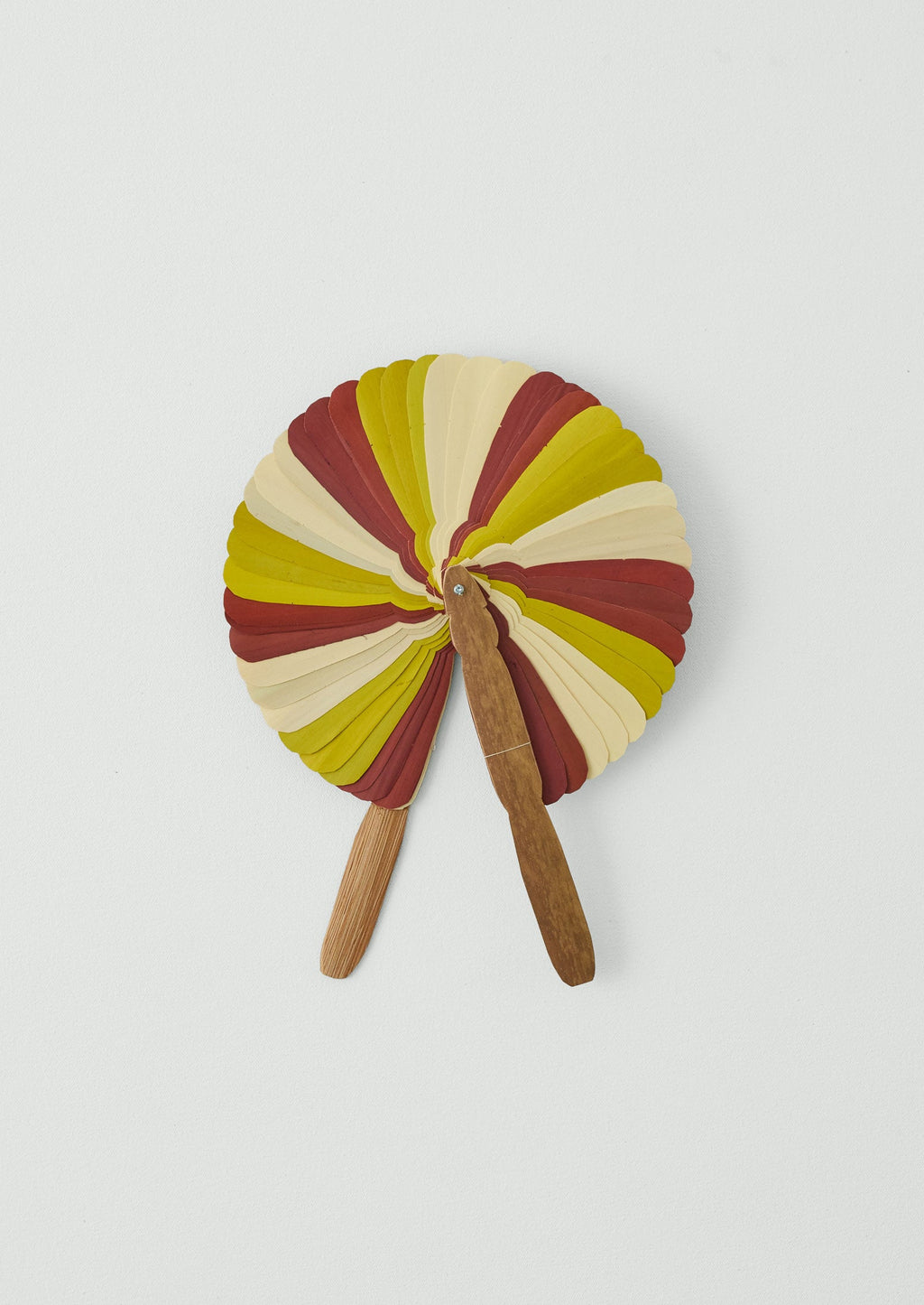 Khmer Fan | Carmine Red/Yellow