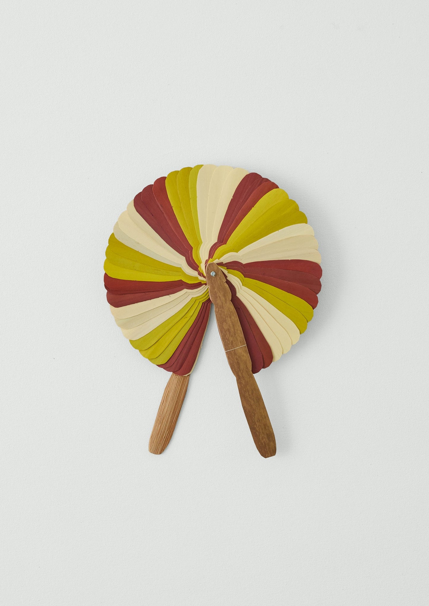 Khmer Fan | Carmine Red/Yellow