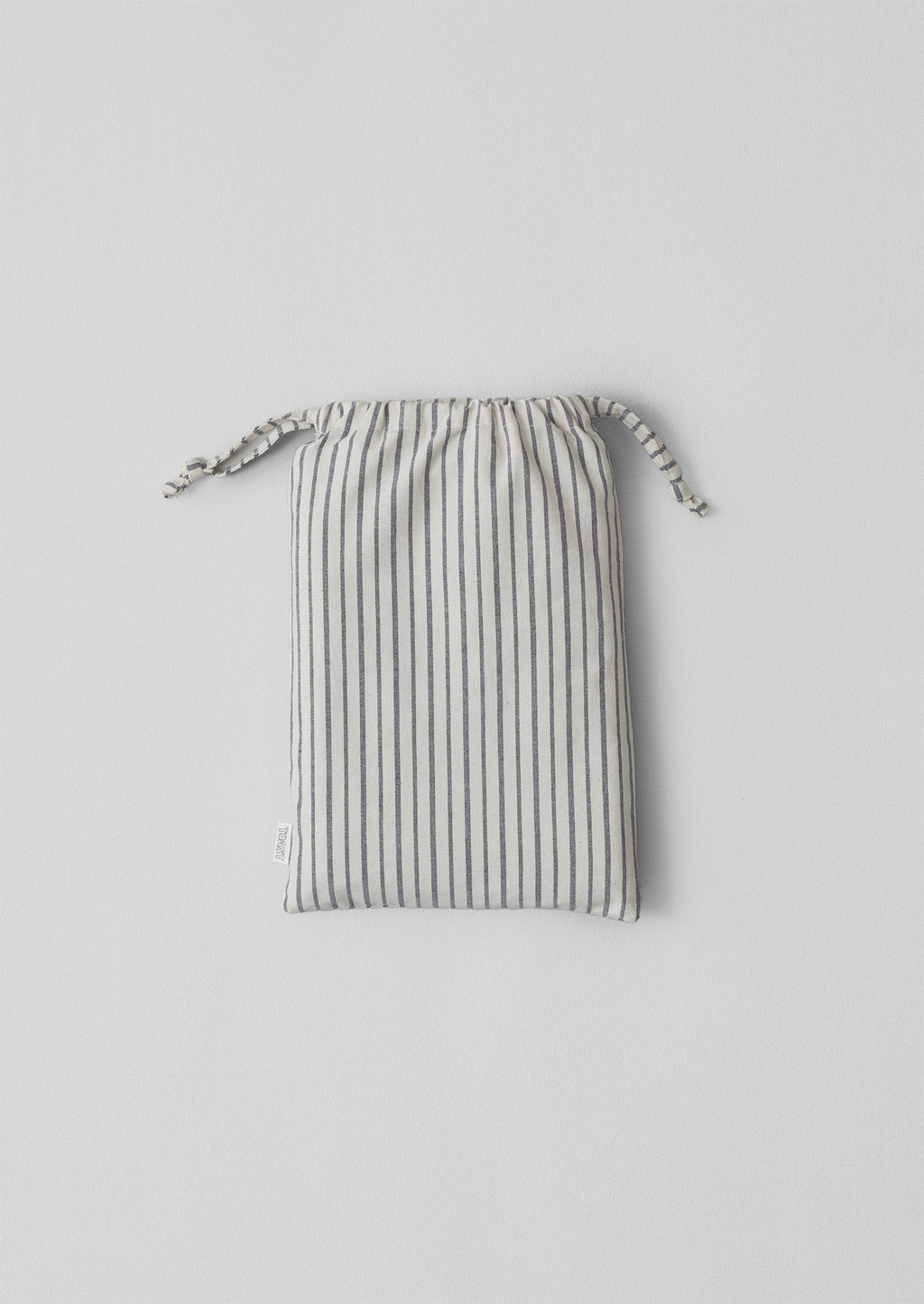 Pyjama Stripe Cotton Oxford Pillowcase | Navy/Ecru
