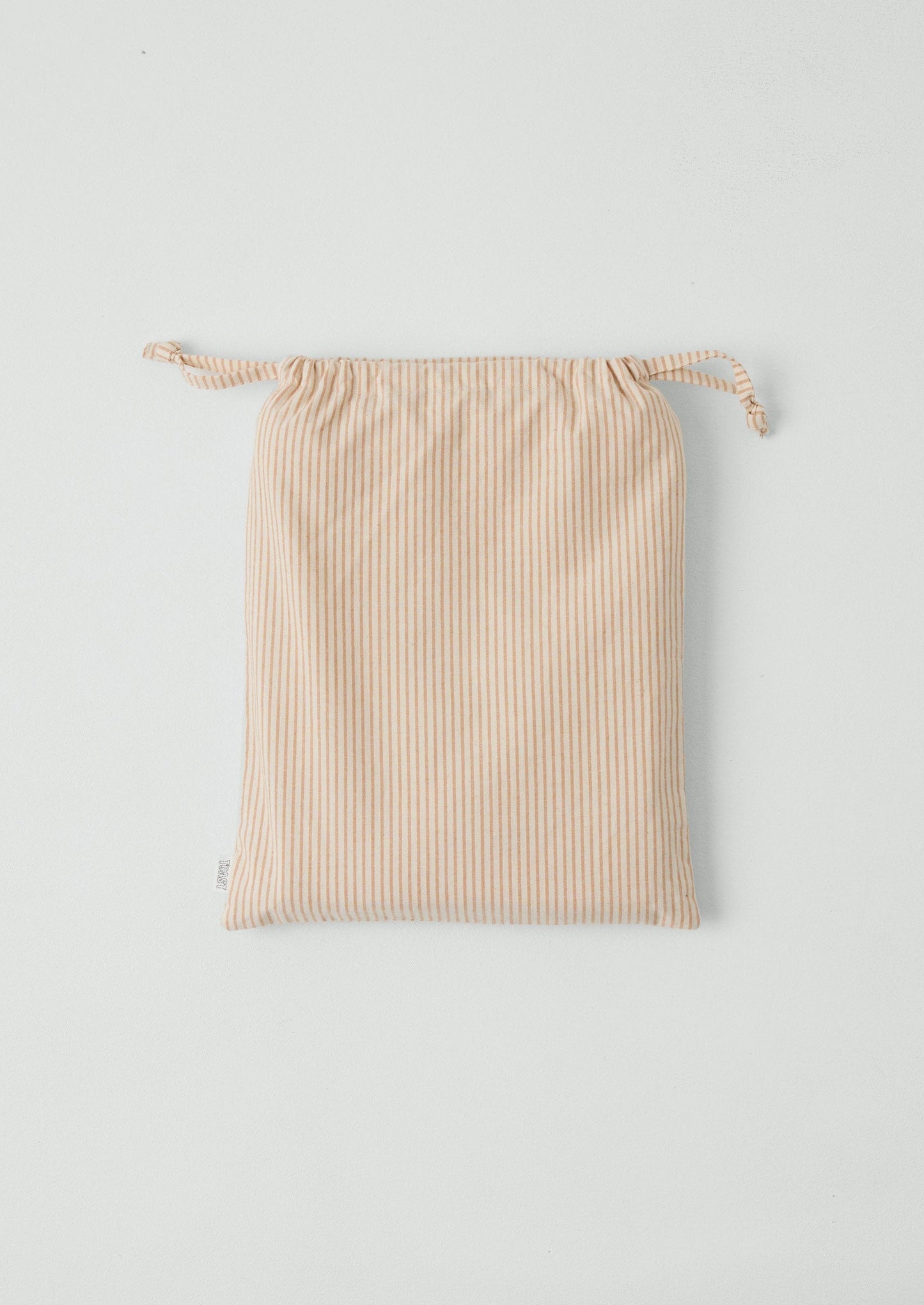 Soft Stripe Cotton Duvet Cover | Clay/Ecru