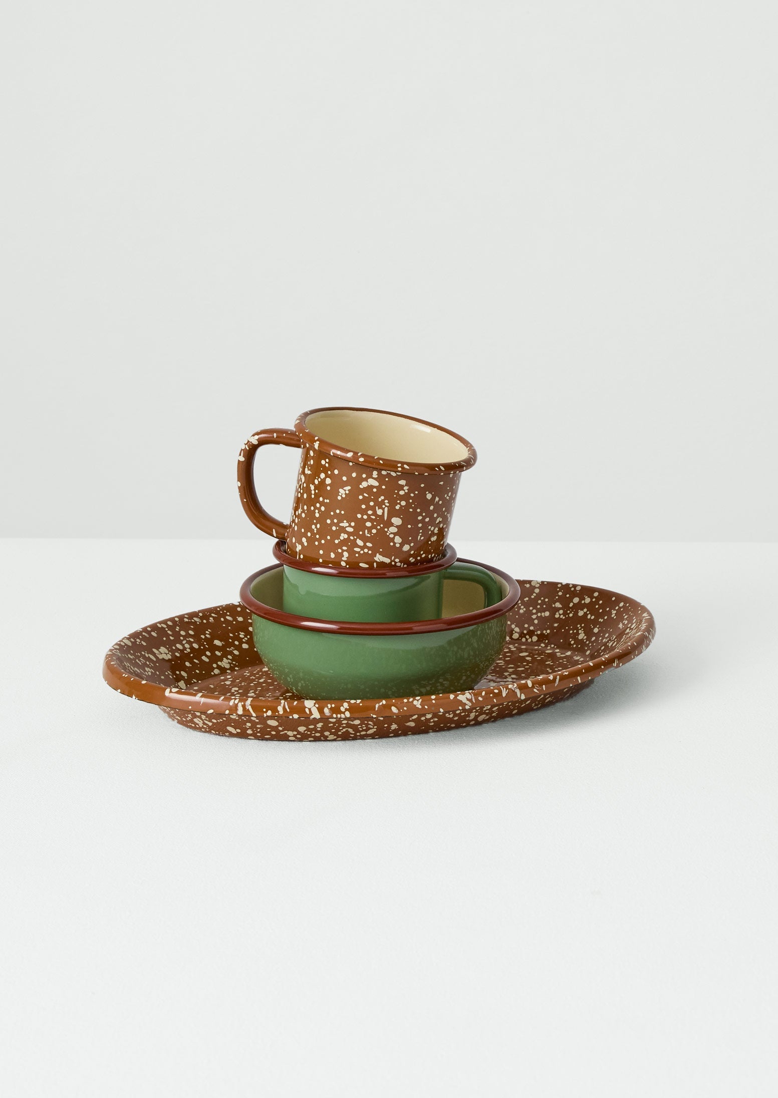 Speckle Enamel Mug | Cumin/Cream