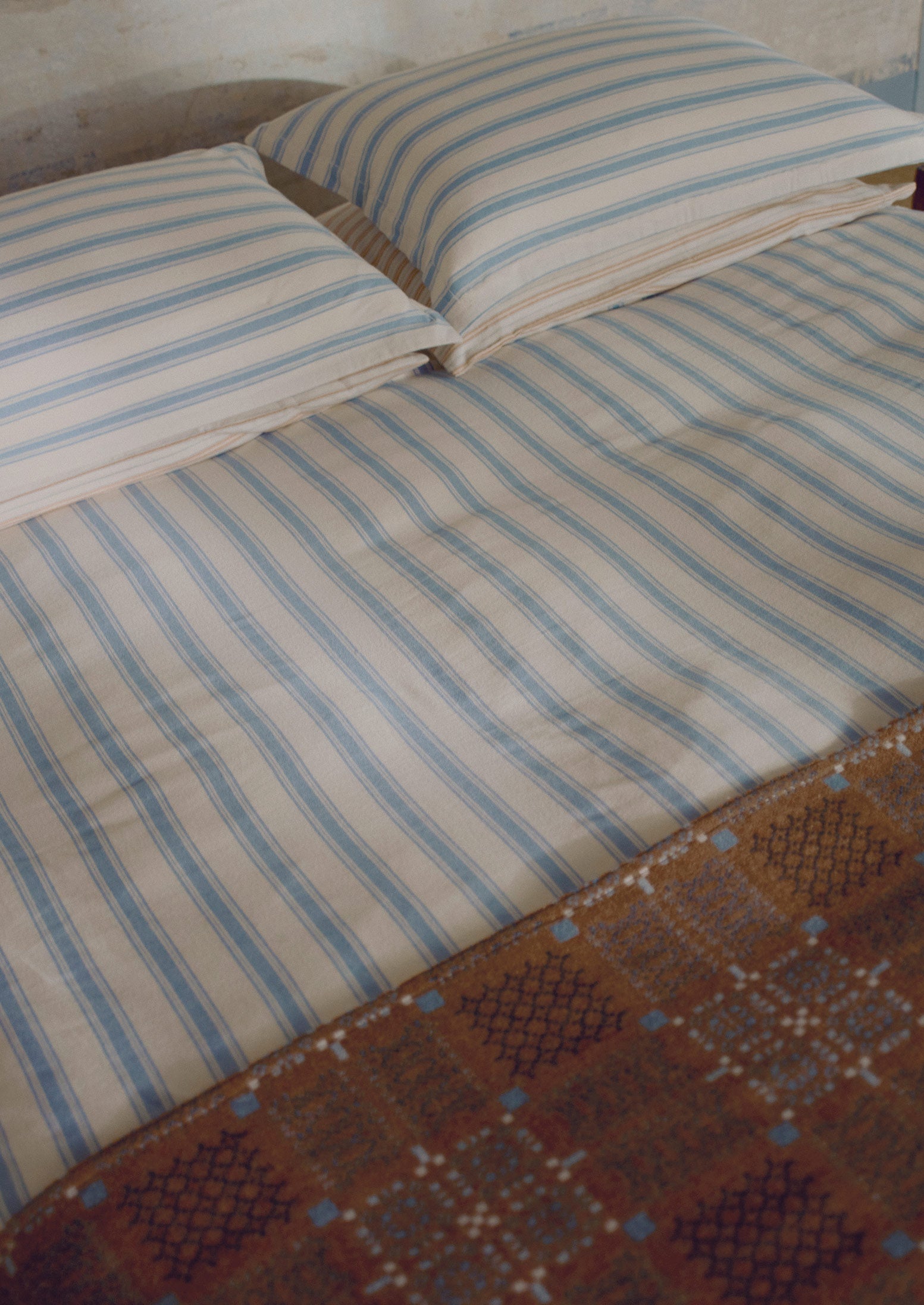Melin Tregwynt Welsh Blanket | Rust/Topaz