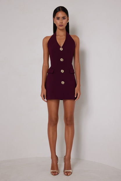 Jillian Dress - Deep Plum