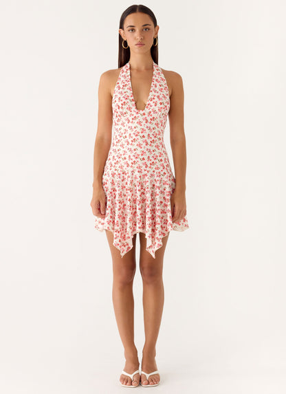 Khrysta Mini Dress - Porcelain Rose