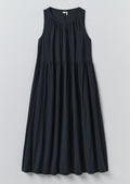 Lightweight Cotton Seersucker Dress | Navy