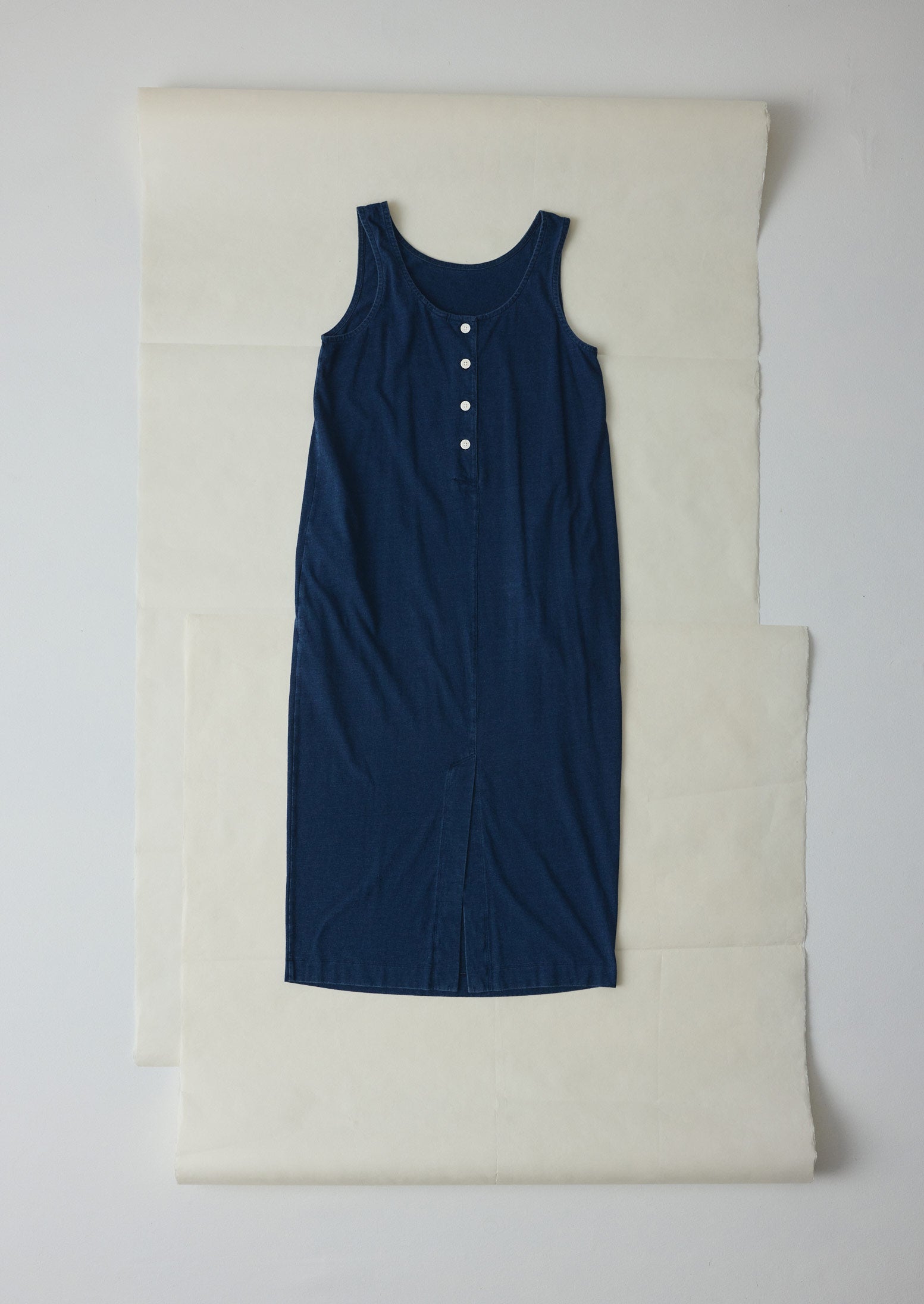 Lydia Jersey Shift Dress | Washed Indigo