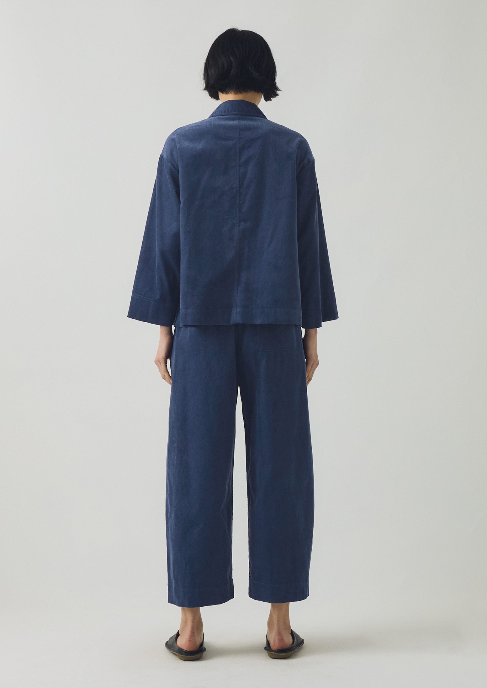 Organic Cord Shirt | Denim Blue