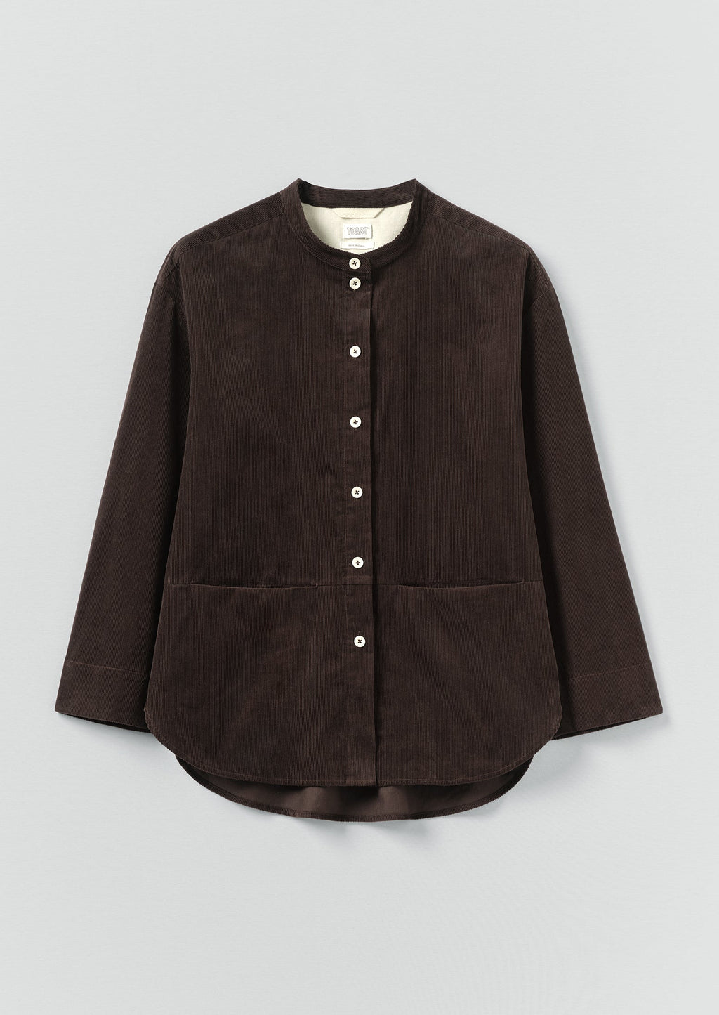 Organic Cotton Cord Shirt | Bitter Chocolate