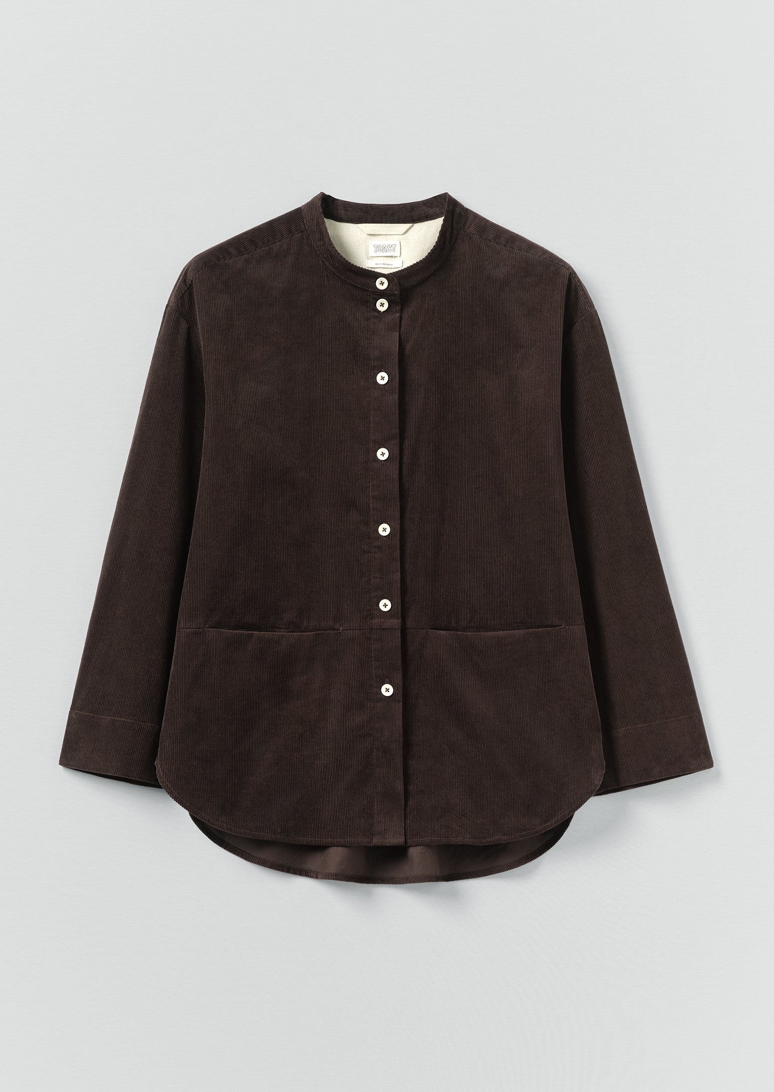 Organic Cotton Cord Shirt | Bitter Chocolate