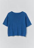Knitted Cotton Linen Tee | Bluebird