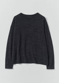 Linen Cotton Fine Knit Sweater | Dark Navy