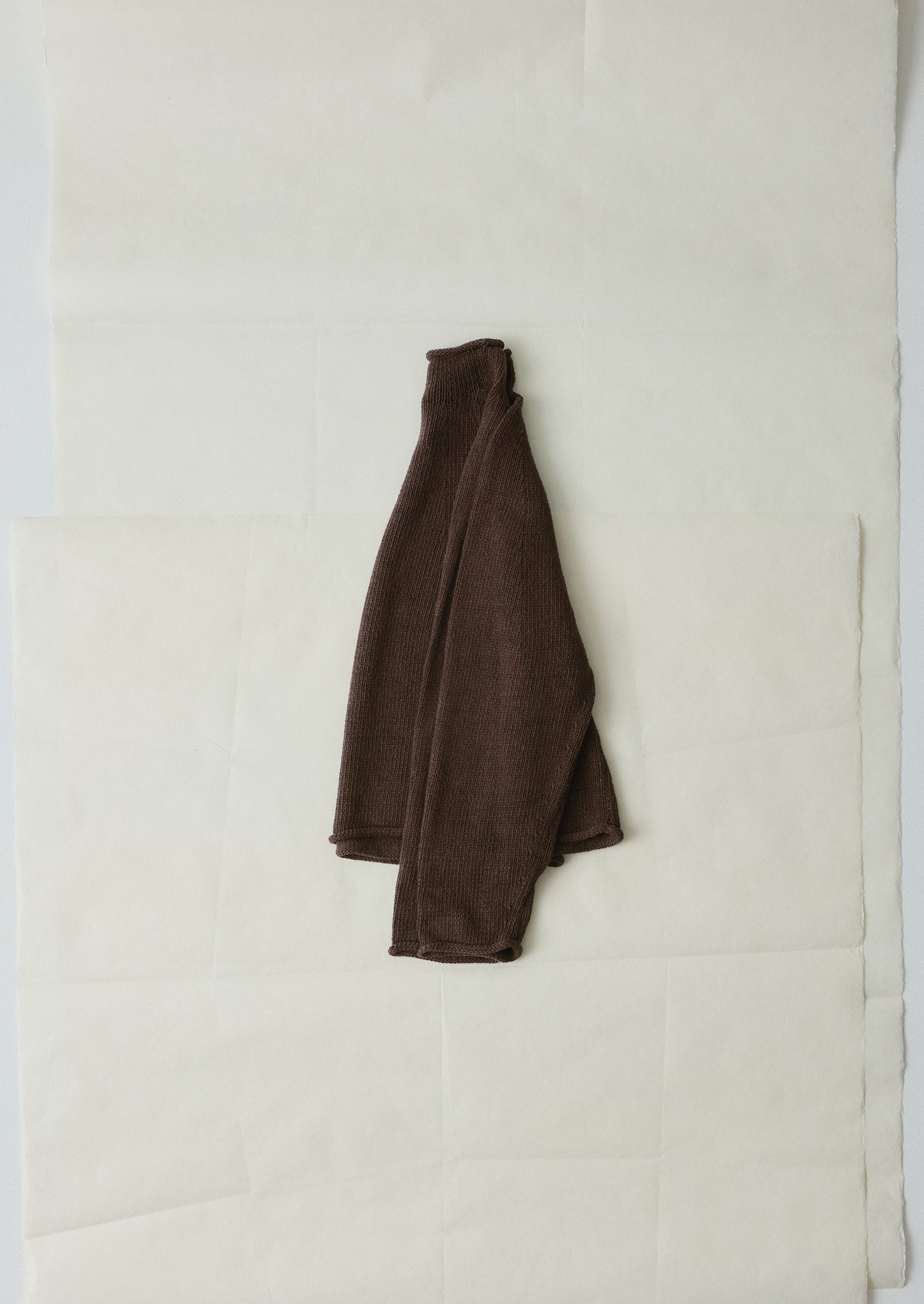 Organic Cotton Linen Easy Sweater | Bitter Chocolate