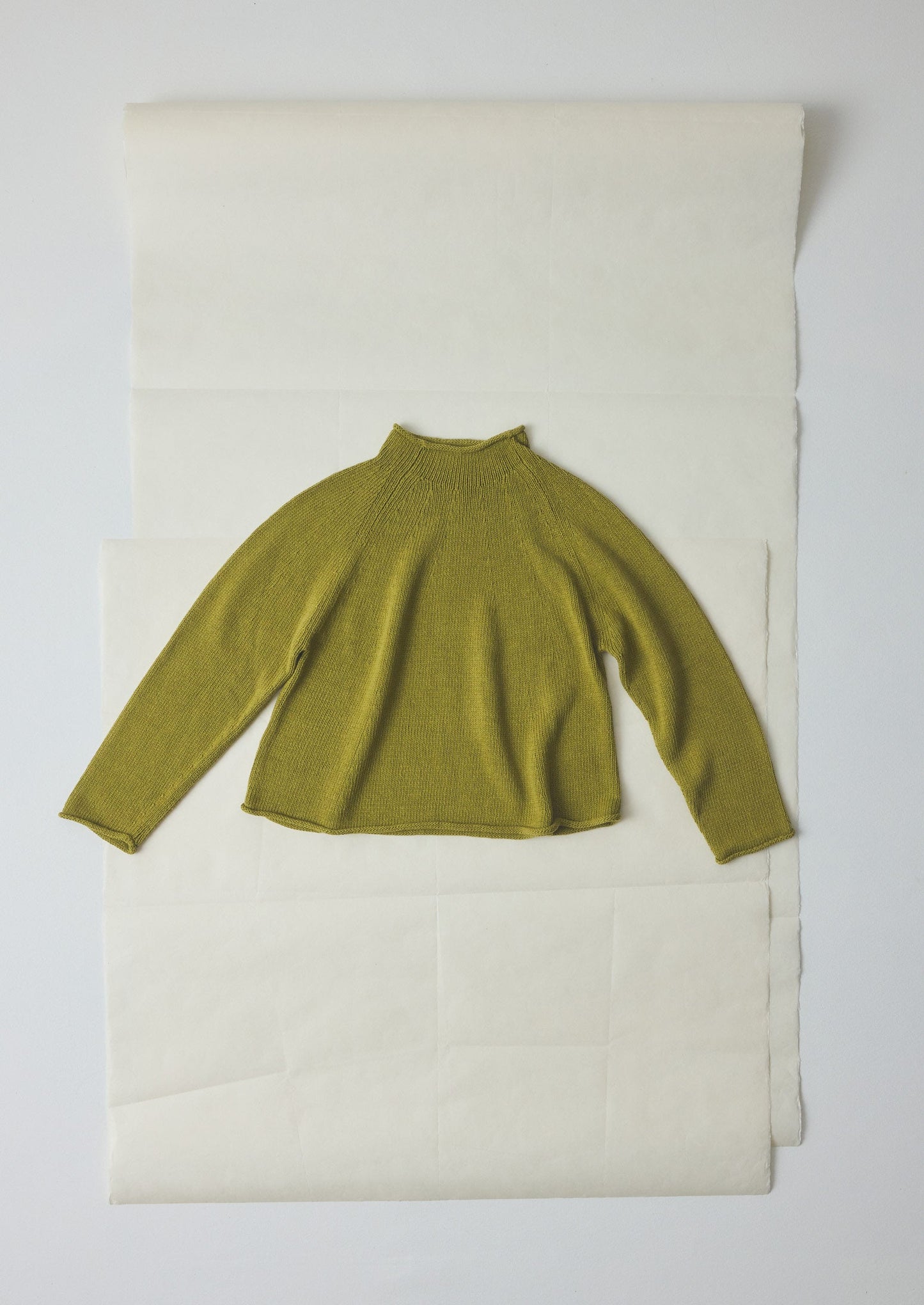 Organic Cotton Linen Easy Sweater | Olivine