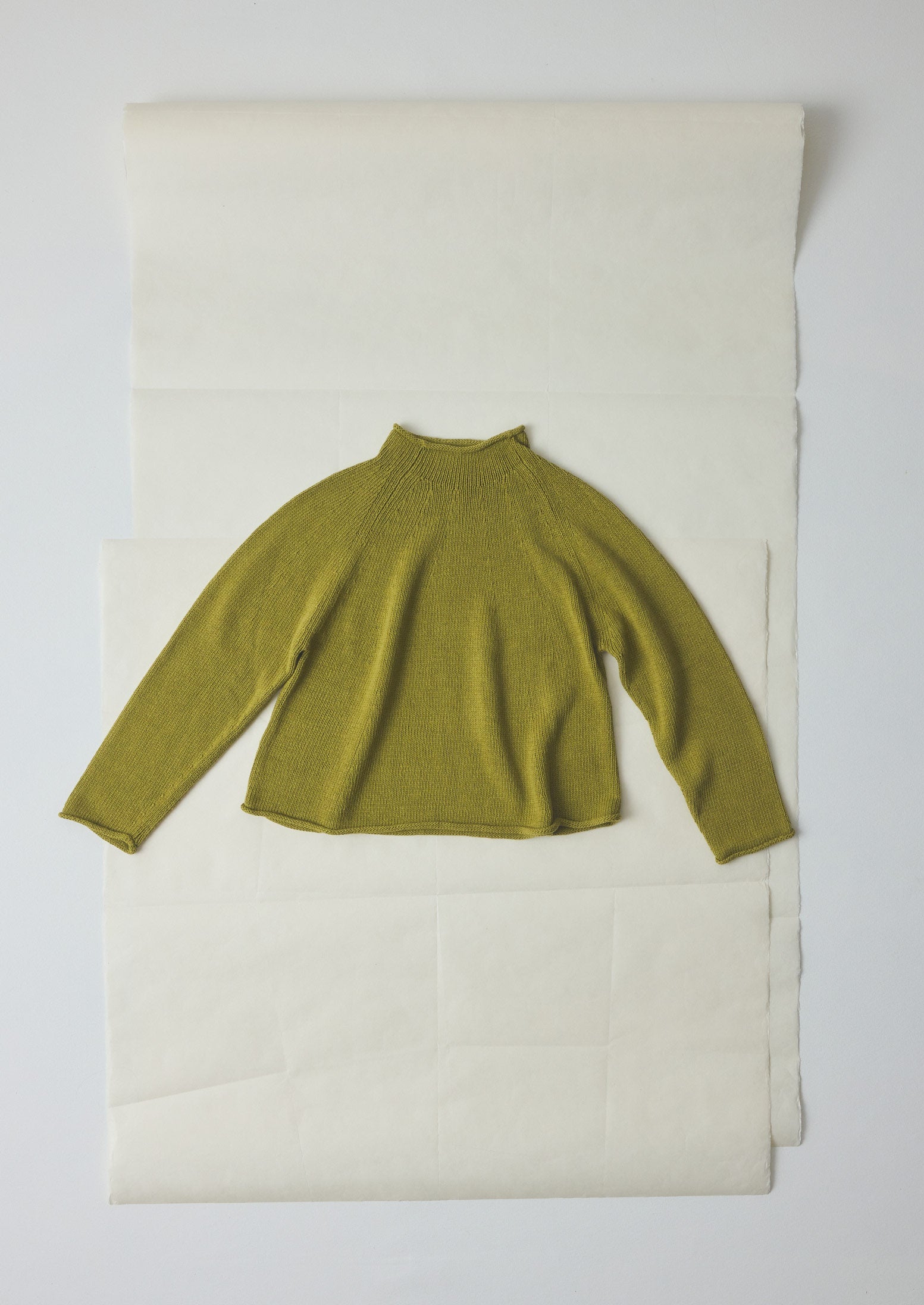 Organic Cotton Linen Easy Sweater | Olivine