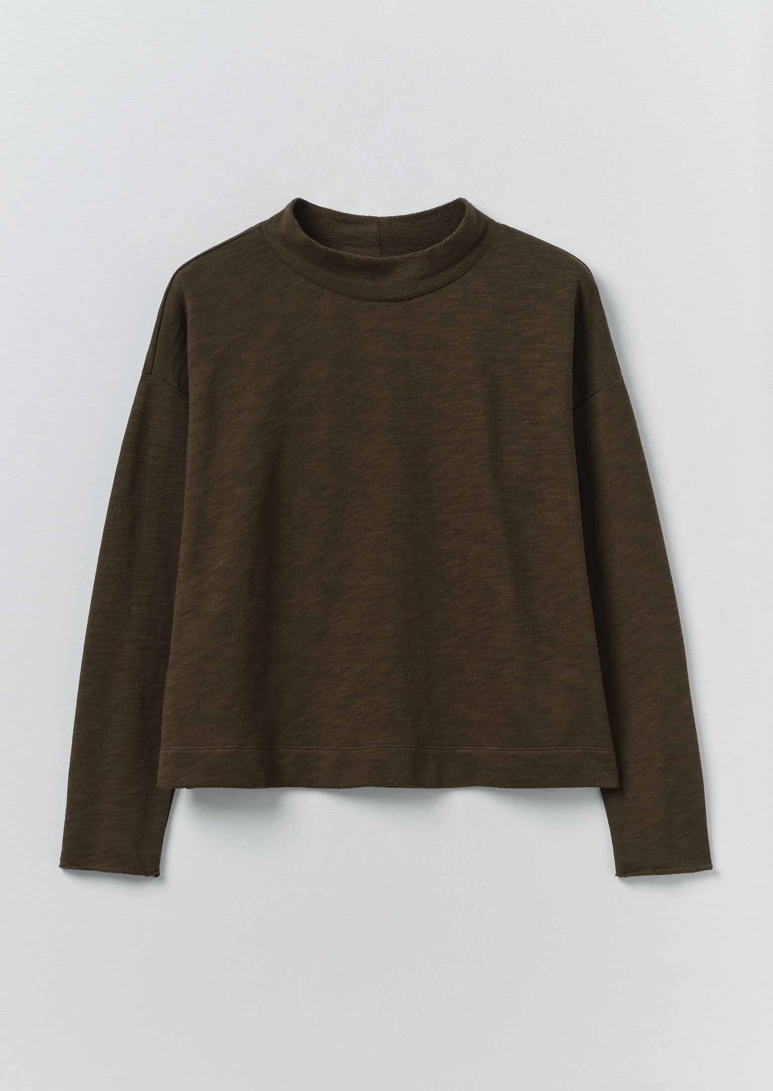 Loopback Jersey Easy Sweater | Dark Olive