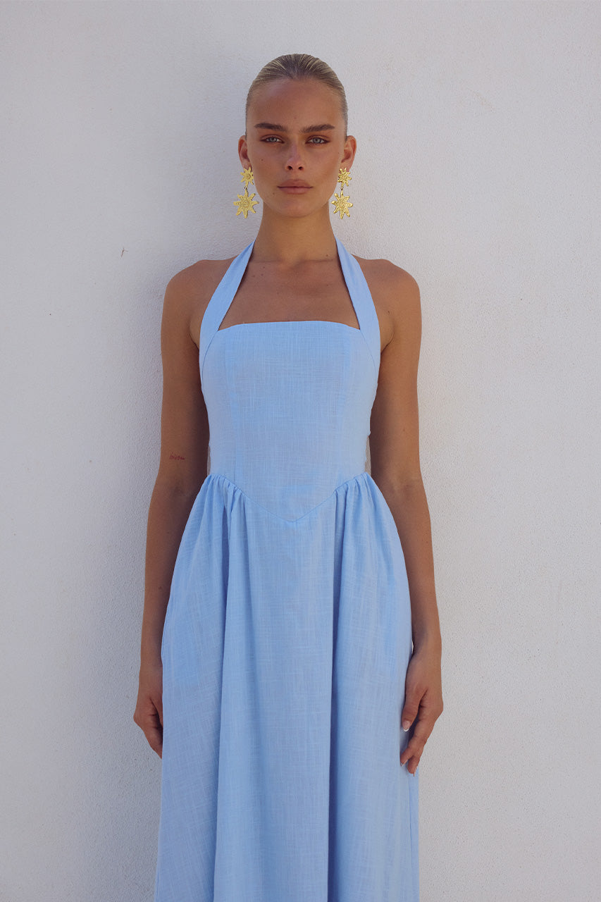 Locklea Midi Dress - Ice blue