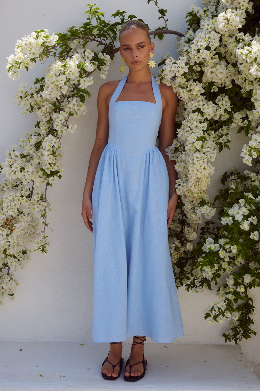 Locklea Midi Dress - Ice blue