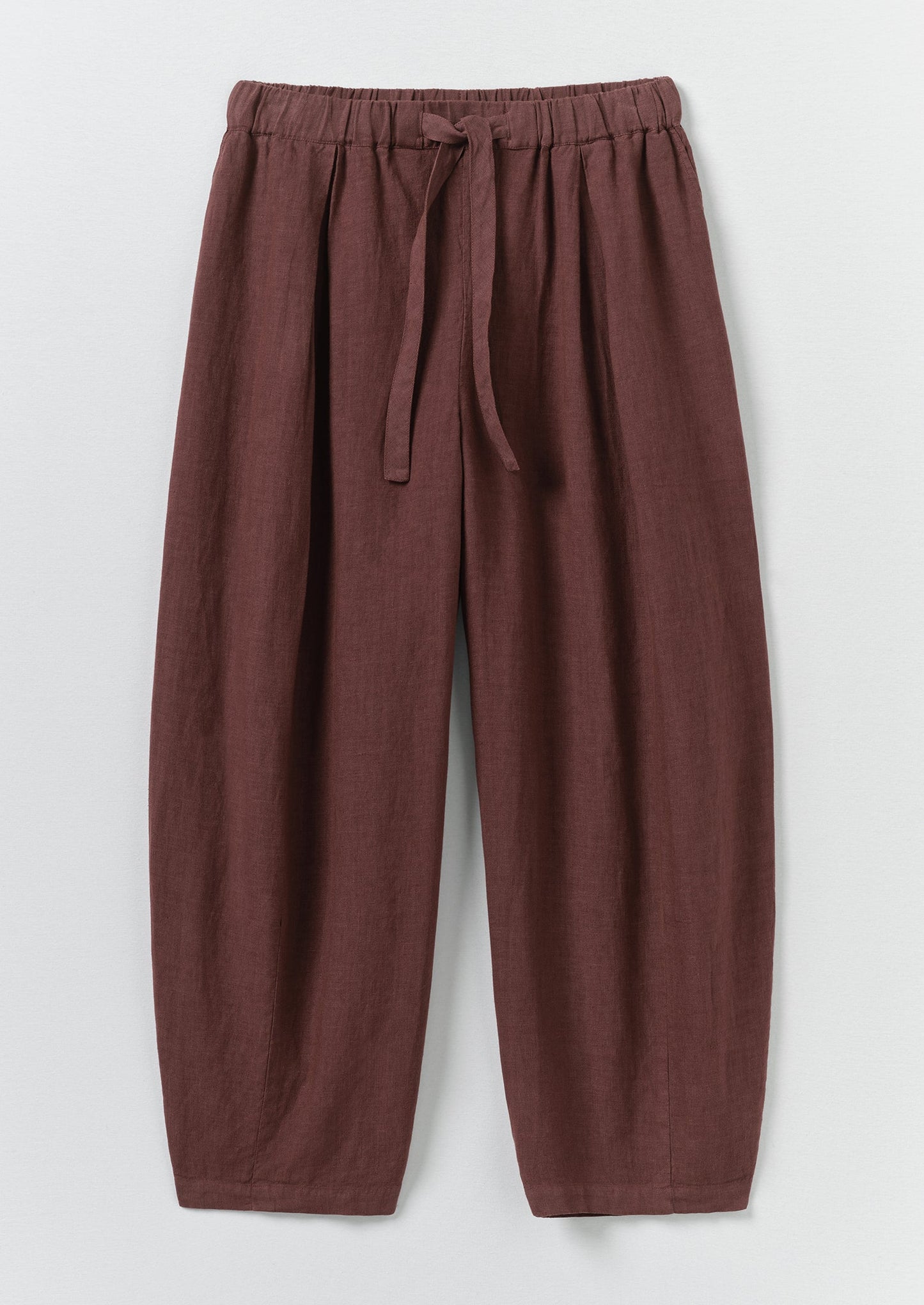 Minako Garment Dyed Linen Trousers | Fig