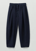 Minako Garment Dyed Linen Trousers | Midnight