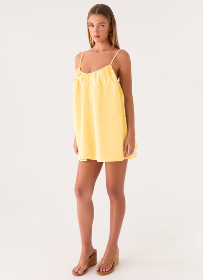 Lorima Mini Dress - Lemon