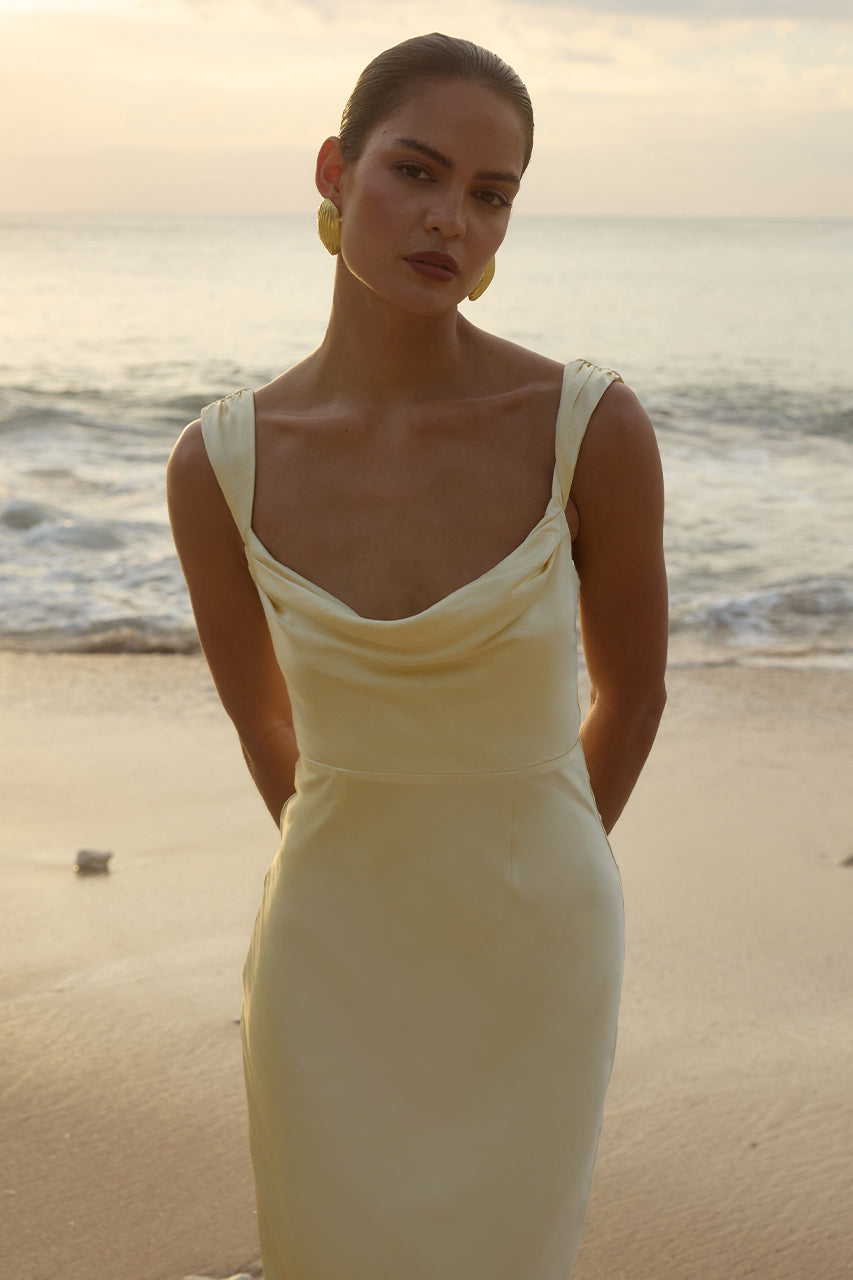 Margot Maxi Dress - Lemon