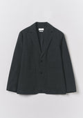 Sketch Check Cotton Wool Jacket | Slate