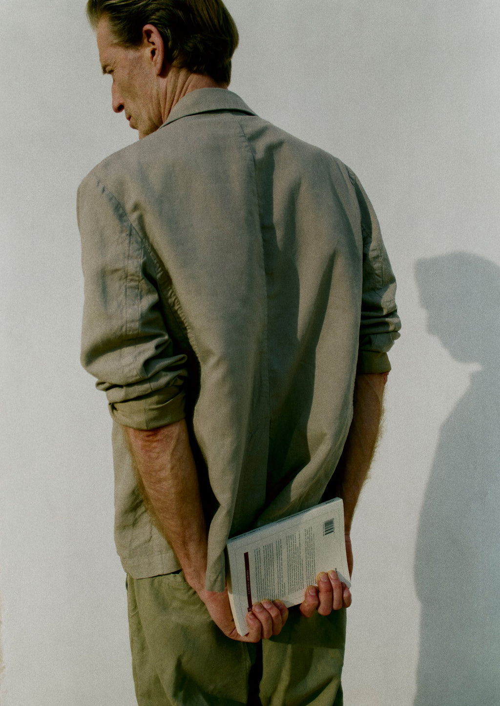 High Break Cotton Linen Blazer | Salt