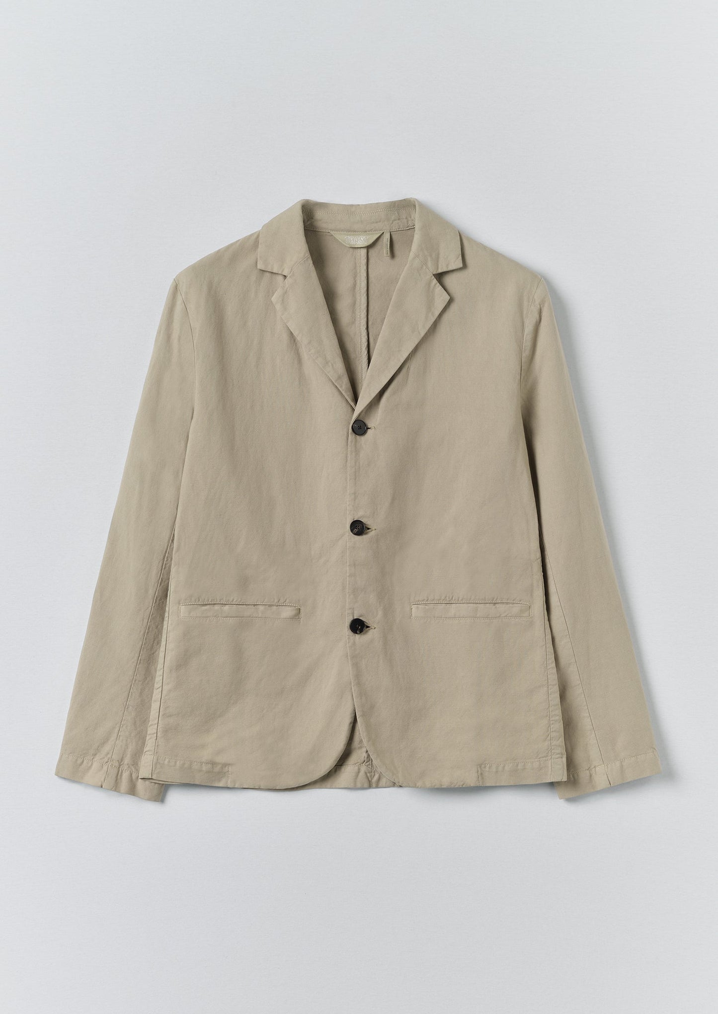 High Break Cotton Linen Blazer | Salt