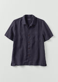 Linen Short Sleeve Shirt | Slate