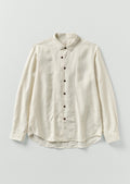 Loop Button Linen Shirt | Parchment