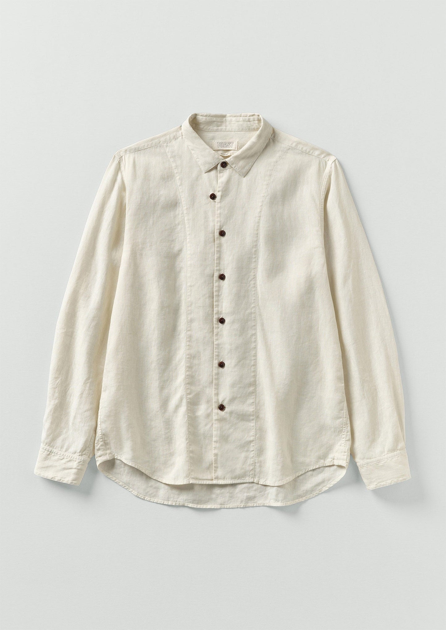 Loop Button Linen Shirt | Parchment
