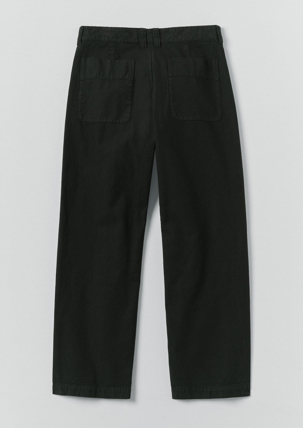 Rory Overdyed Micro Houndstooth Cotton Trousers | Oil Green